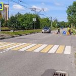 Разметка «зебра» в Дубне