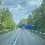 Фура в кювете в Орево 😳